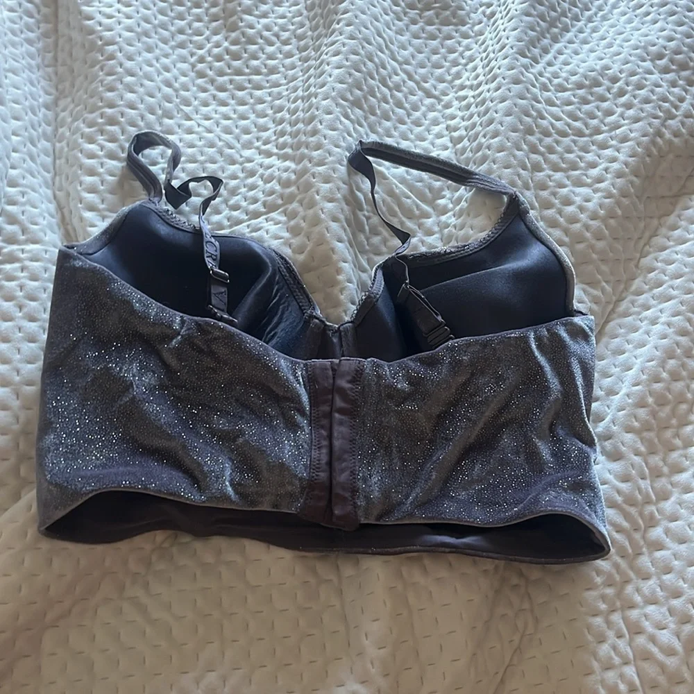 EUC Victoria Secret velvet shimmer bustier bra top - Picture 3 of 7